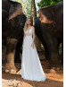 Sexy Ivory Chiffon Open Back Bohemian Wedding Dress Sexy Ivory Chiffon Open Back Bohemian Wedding Dress